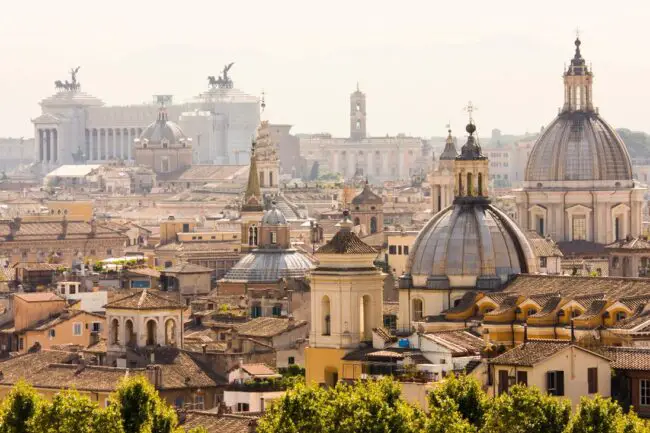Rom wie lange: Bild von Aussicht auf Rom