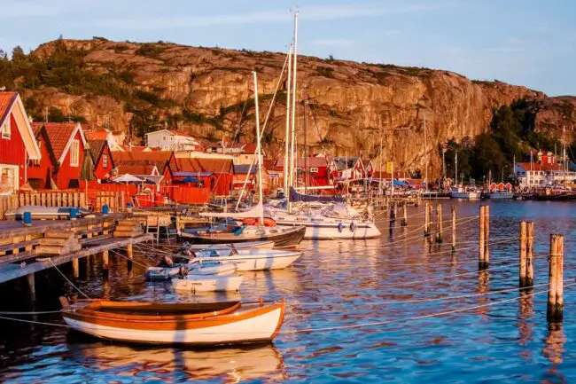 Schweden Smögen Hafen