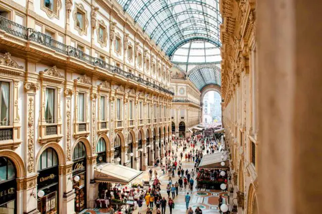 Mailand_Galleria Vittorio Emanuele II-von-oben