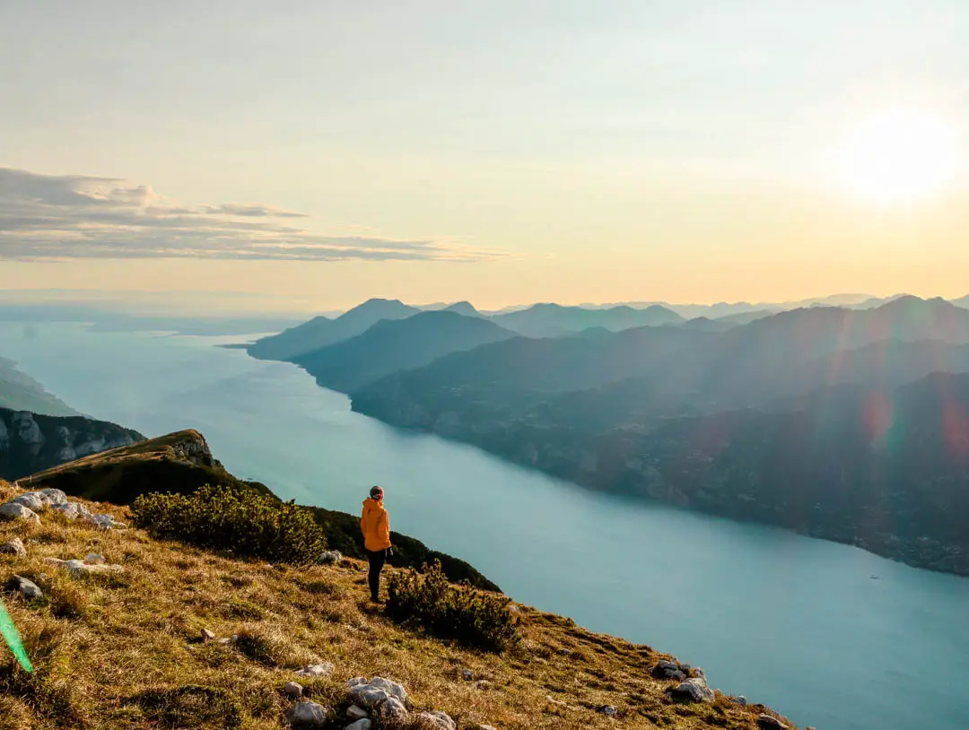 Sonnenuntergang auf dem Monte Altissimo am Gardasee