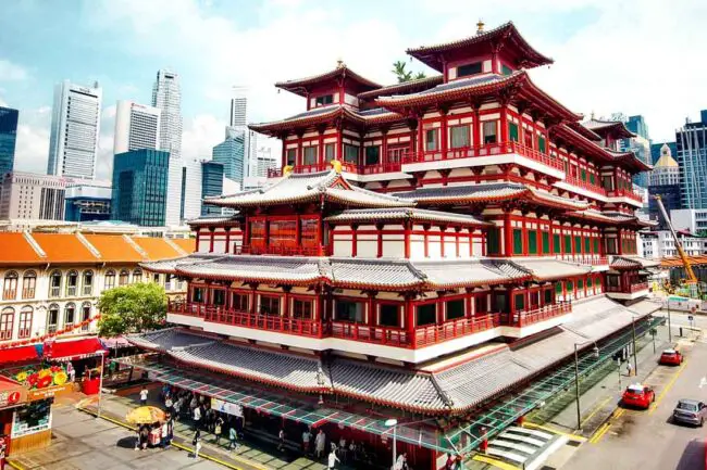 Singapur Buddha Tooth Relic Temple, Singapur 2 Tage Stopover