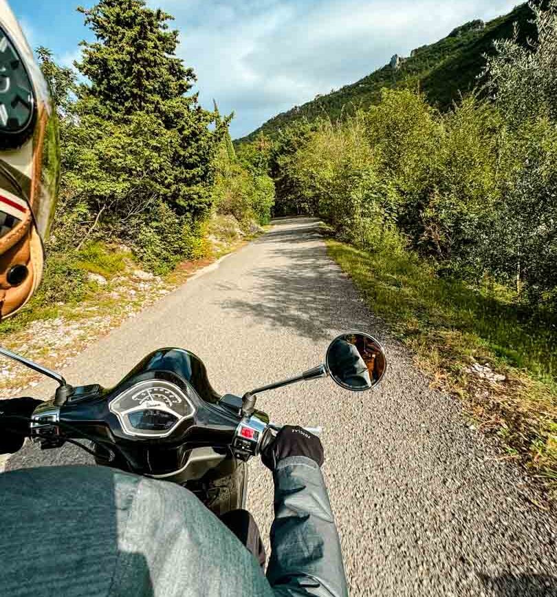 Rollerfahren war kalt im September