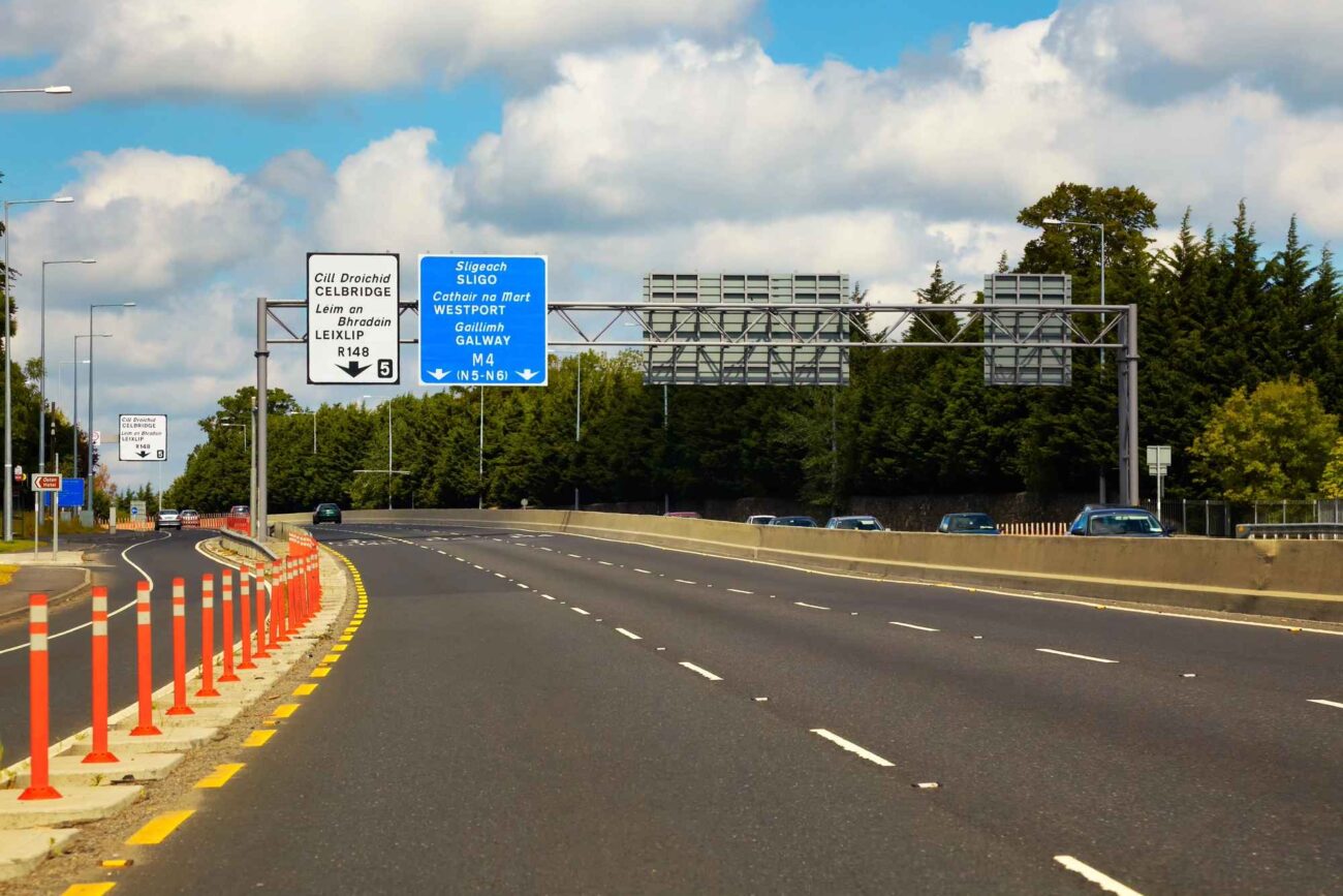 M4 Autobahn nach Galway