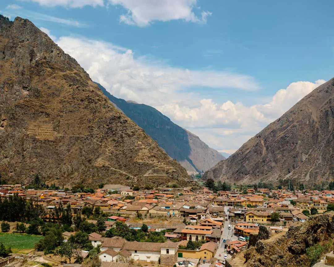 Ollantaytambo Ausgangsort Zug zum Machu Pichu